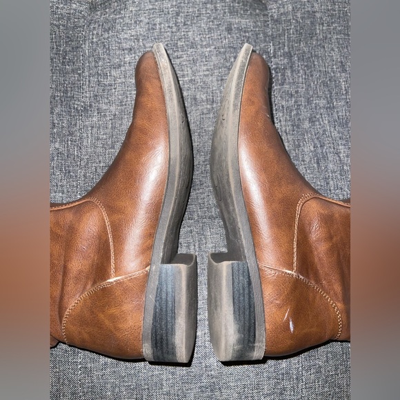 Nine West - Brown Boots with Black Top - Size 7.5 - Picture 7 of 11